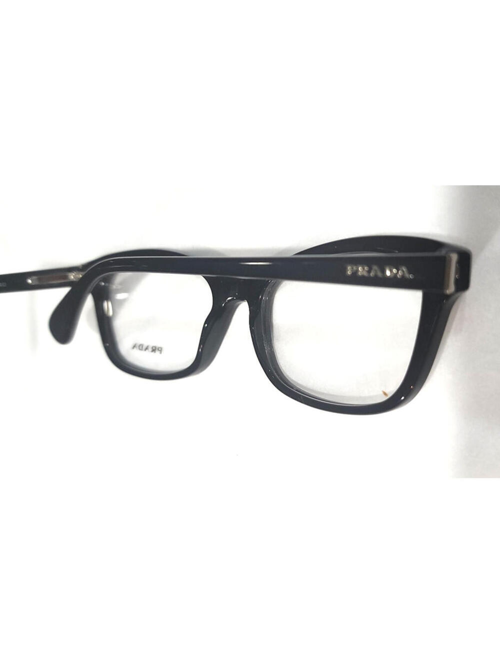 PRADA VPR05P 1AB-101 Black Rectangular Eyeglasses 52-18 140 Case Box Cloth - Picture 8 of 9